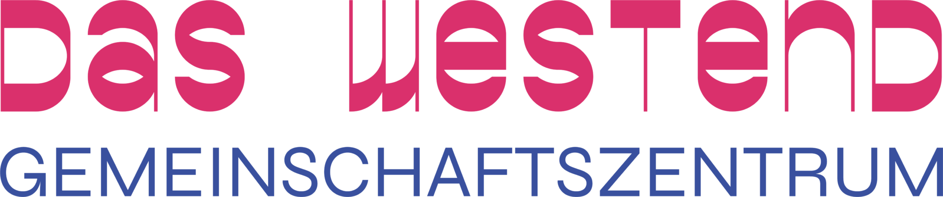 Logo: "Das Westend. Gemeinschaftszentrum"