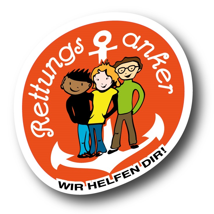 Logo Kinder Rettungsanker mit der Aufschrift "Wir helfen dir"
